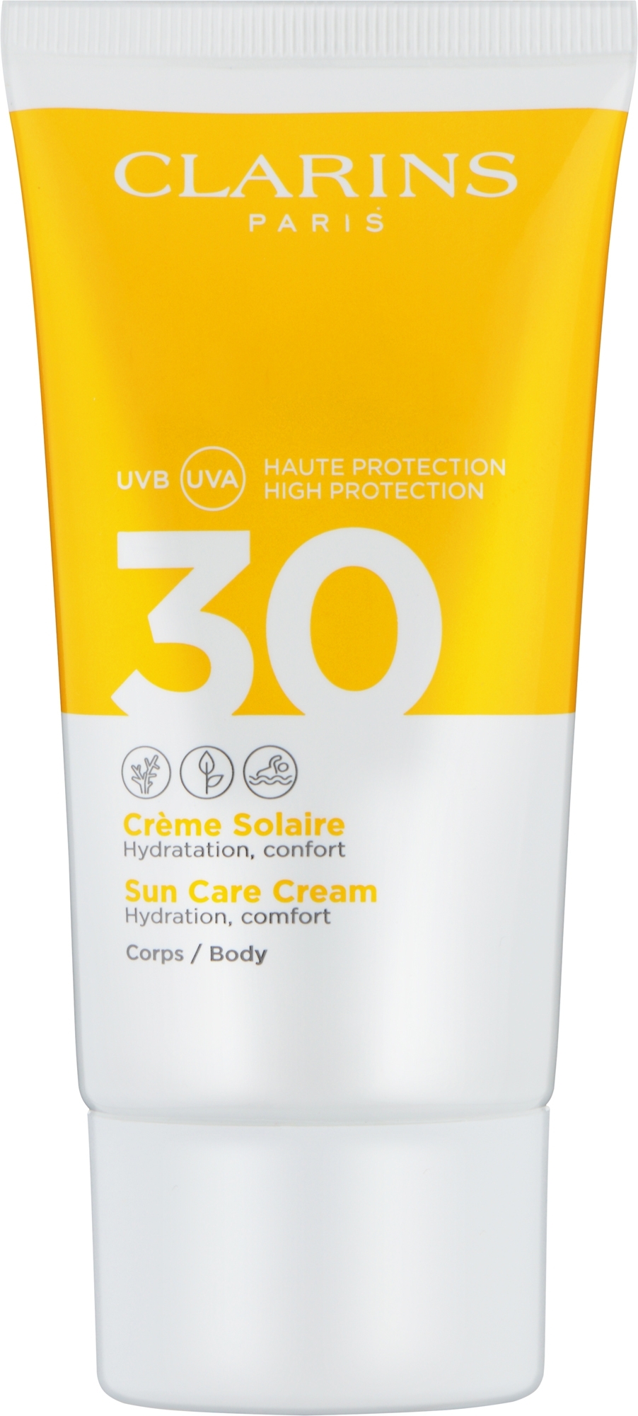 Солнцезащитный крем для тела - Clarins Solaire Corps Hydratante Cream SPF 30 — фото 75ml