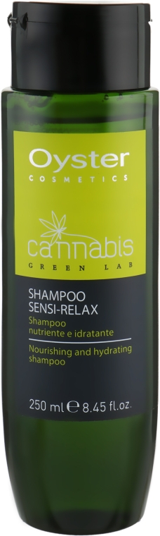 Шампунь для волос с каннабисом без SLES и парабенов - Oyster Cosmetics Cannabis Green Lab Shampoo Sensi-Relax — фото N2