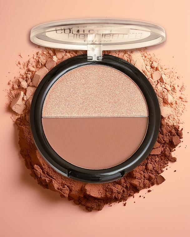 Палетка для макияжа - Bless Beauty Duo Palette Highlighter Contour — фото N4