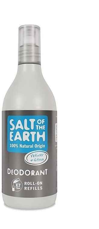 Натуральний кульковий дезодорант - Salt of the Earth Unscented Natural Roll-On Deo Refill — фото N1