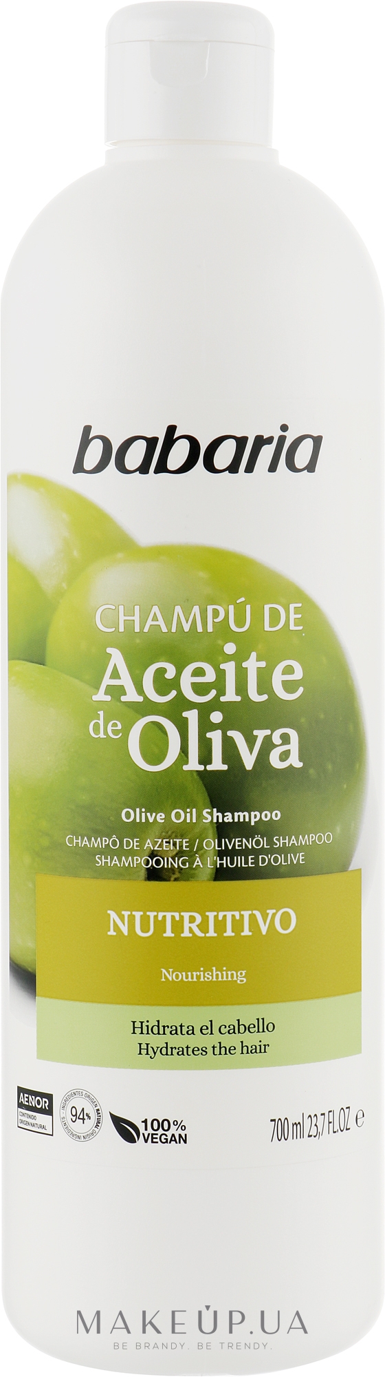 Шампунь з оливковою олією - Babaria Nourishing Shampoo With Olive Oil — фото 700ml
