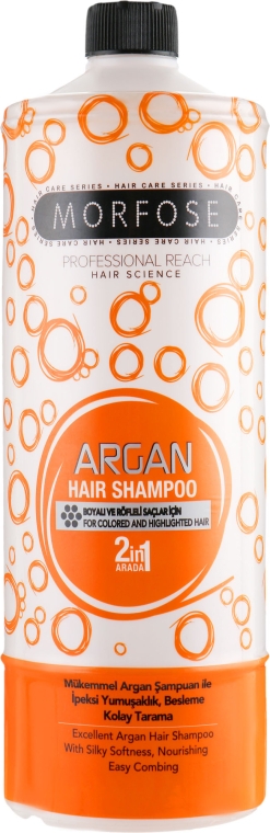Шампунь для волос - Morfose Buble Argan Hair Shampoo — фото N1