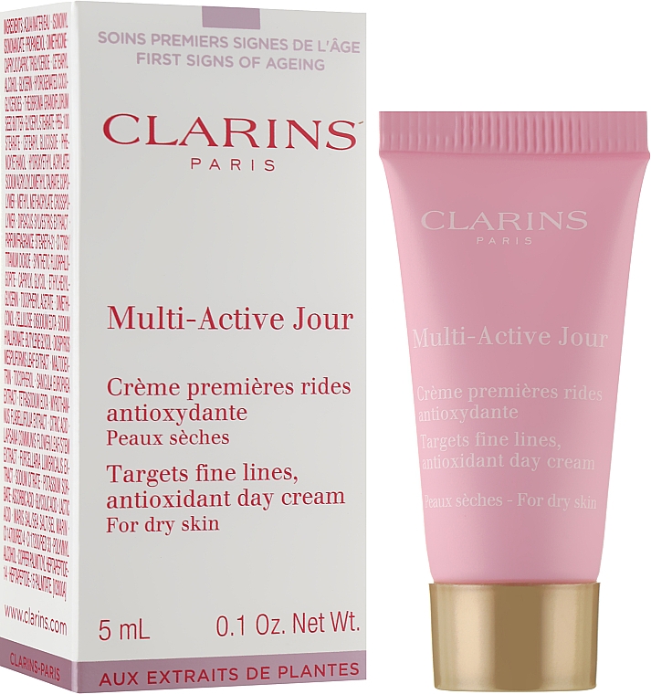 Денний крем - Multi-Active Jour Targets Fine Lines, Antioxidant Day Cream For Dry Skin (міні) — фото N2