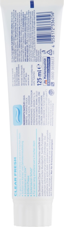 Зубна паста (потрійний захист) - Dontodent Clear Fresh — фото N2