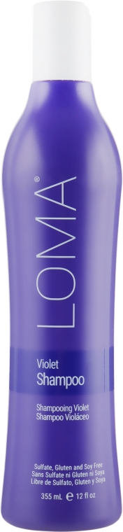 Шампунь для світлого волосся - Loma Hair Care Violet Shampoo — фото N3