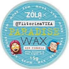 Духи, Парфюмерия, косметика Воск для бровей - Zola Paradise Wax With Vitamin E and Argan Oil