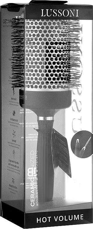 Брашинг для волосся, 65 мм - Lussoni Hot Volume Styling Brush 65 mm — фото N2