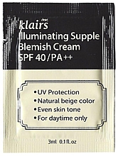 Многофункциональный ВВ-крем - Klairs Illuminating Supple Blemish Cream SPF 40++ (пробник) — фото N2