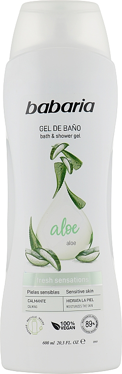 Крем-гель для ванны и душа - Babaria Naturals Aloe Vera Bath and Shower Gel