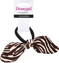 Резинка для волос FA-5621, коричневая зебра - Donegal — фото N1