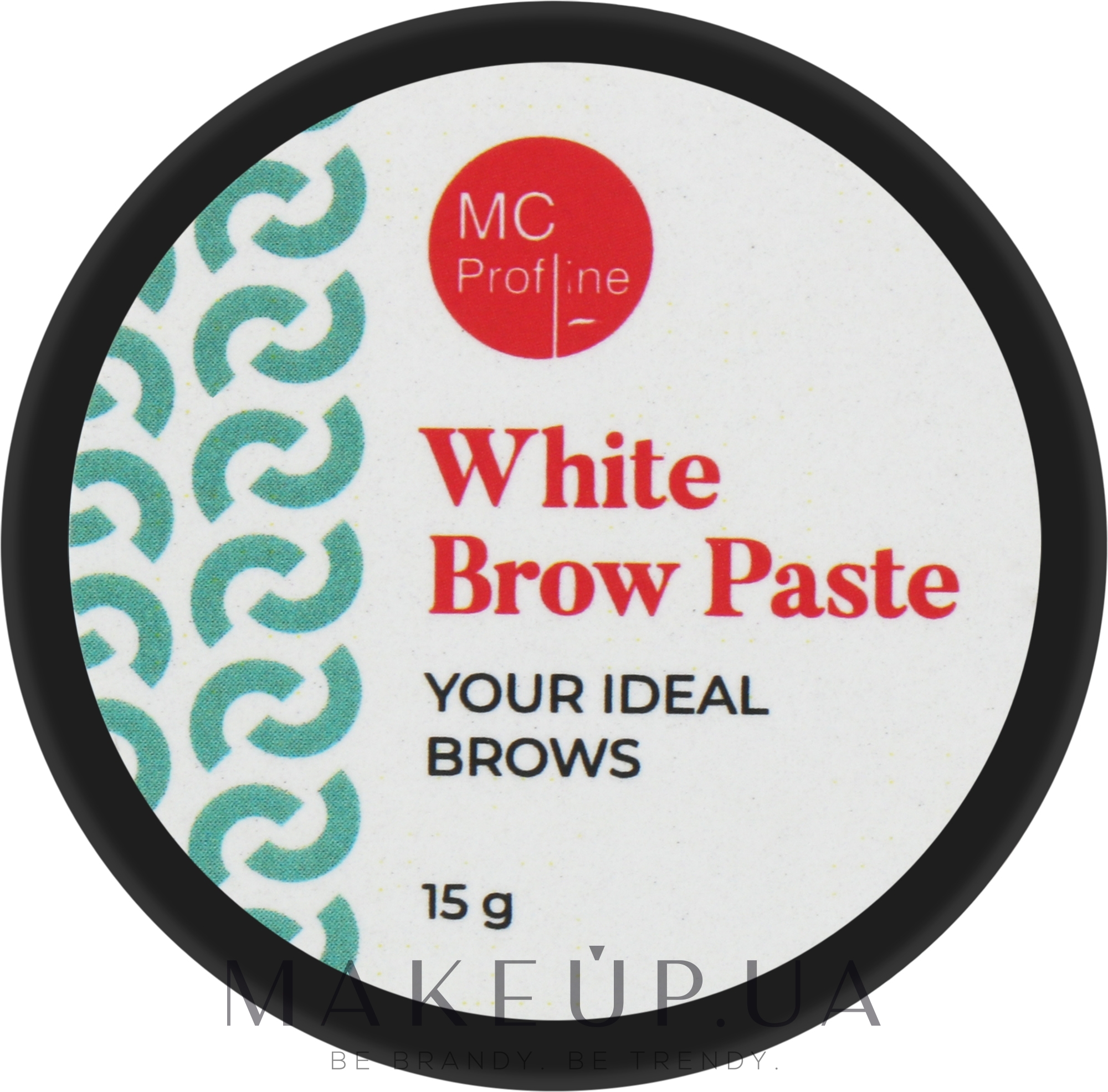 Белая паста для моделирования контура бровей - Miss Claire MC Profline White Brow Paste — фото 15g