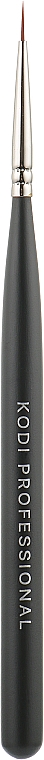Пензлик для гелевого розпису нігтів 8 мм, чорний - Kodi Professional Liner Brush — фото N1