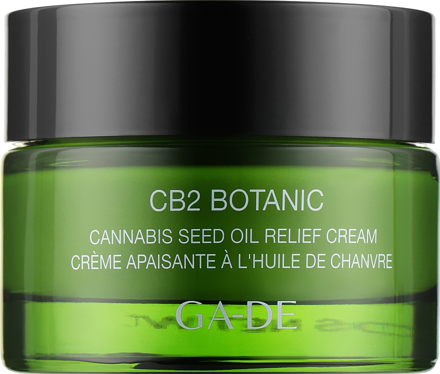 Успокаивающий крем для лица с маслом семян конопли - Ga-De CB2 Botanic Cannabis Seed Facial Oil Relief Cream