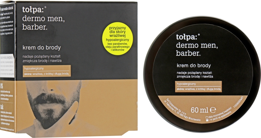 Крем для бороды - Tolpa Dermo Men Barber Beard Cream — фото N1