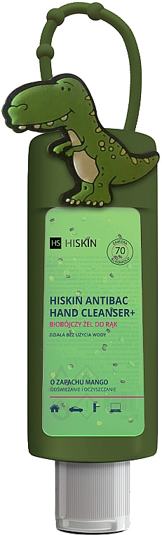 Антибактеріальний гель для рук для дітей "Динозавр" - HiSkin Antibac Hand Cleanser+ — фото N1
