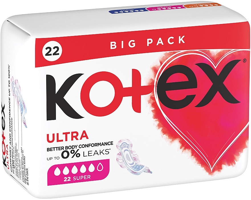 Гигиенические прокладки, 22 шт - Kotex Ultra Super Quadro — фото N3