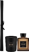 Парфумерія, косметика Poetry Home Black Square Collection - Набір (perfumed diffuser/250 ml + candle/200g)