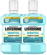 Набір - Listerine Zero 0% Mentol Mild Flavor (mouthwash/2x1000ml) — фото N1