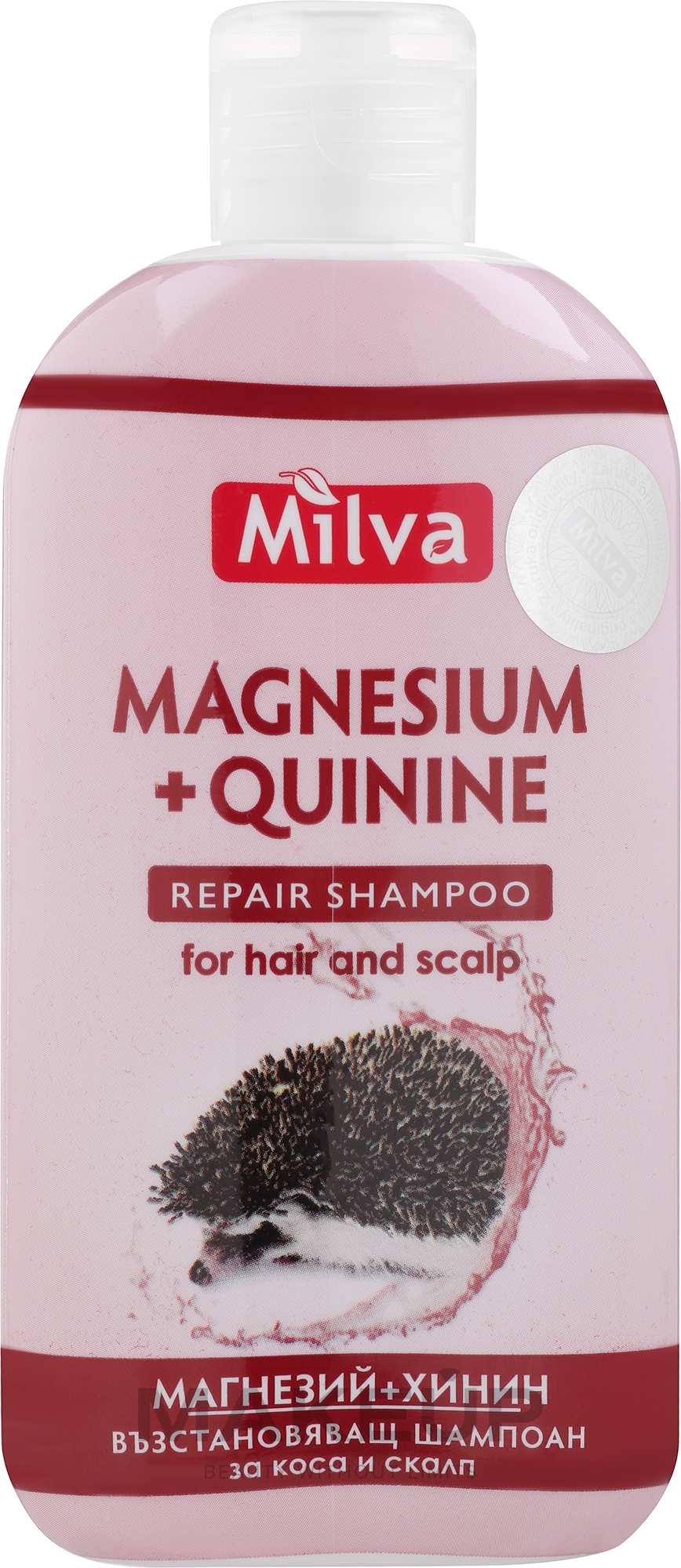 Стимулирующий шампунь для тонких и поврежденных волос - Milva Quinine Hair Repair Shampoo — фото 200ml