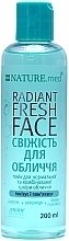 Тонік для нормальної та комбінованої шкіри "Свіжість для обличчя" - NATURE.med Radiant Fresh Face — фото N1