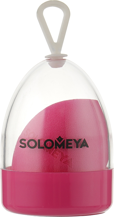 Косметический спонж для макияжа со срезом "Розовый" - Solomeya Flat End Blending Sponge Pink — фото N2