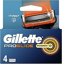 Сменные кассеты для бритья, 4 шт. - Gillette Fusion5 ProGlide Power — фото N2