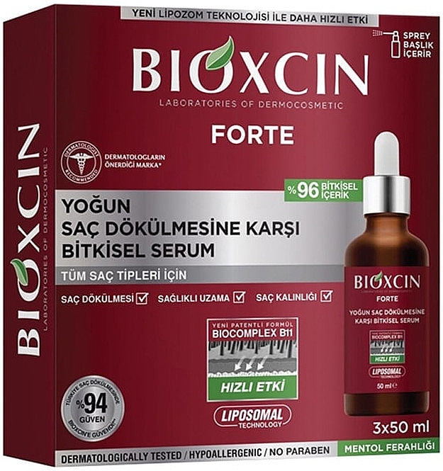 Сироватка проти інтенсивного випадіння волосся - Bioxcin Forte Serum — фото N1