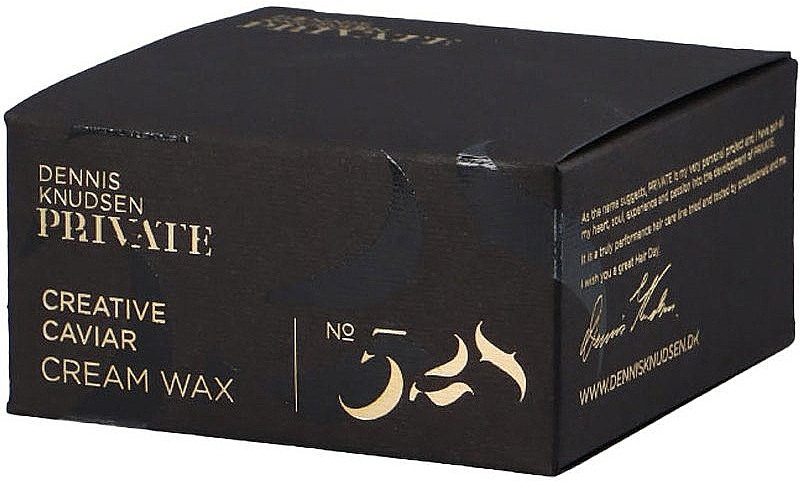 Воск для волос - Dennis Knudsen Private 528 Creative Caviar Cream Wax — фото N2