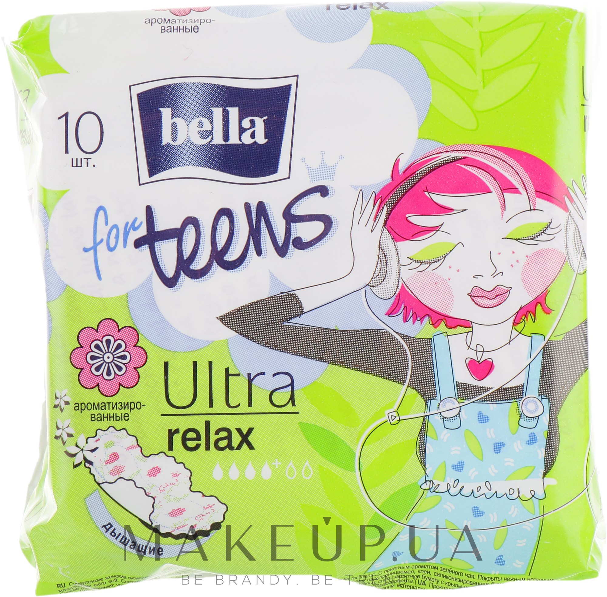 Прокладки For Teens Ultra Relax, 10 шт - Bella — фото 10шт