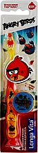 Парфумерія, косметика Зубна щітка "Angry Birds" з ковпачком, червона - Longa Vita