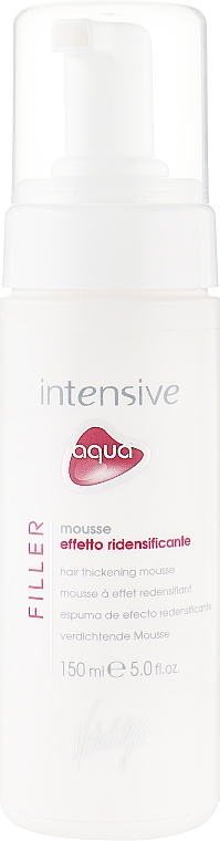 Мус для ущільнення волосся - vitality's Intensive Aqua Filler Hair Thickening Mousse — фото N1
