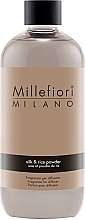 Духи, Парфюмерия, косметика Аромадиффузор - Millefiori Milano Silk & Rice Powder Fragrance Diffuser (сменный блок)