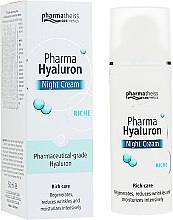 Духи, Парфюмерия, косметика Крем ночной для лица - Pharma Hyaluron Pharmatheiss Cosmetics Nigth Cream Riche