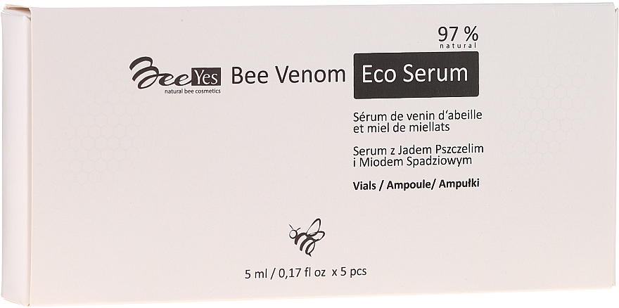 Антивікова зволожувальна сироватка для обличчя - BeeYes Bee Venom Eco Serum — фото N1