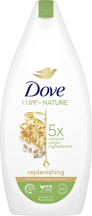 Крем-гель для душа - Dove Care By Nature Replenishing Shower Gel — фото N1
