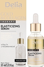 Сыворотка для лица с золотом и коллагеном - Delia Gold & Collagen Therapy Elasticizing Serum — фото N2