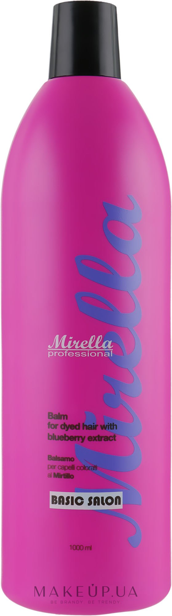 Бальзам для фарбованого волосся, з екстрактом чорниці - Mirella Professional HAIR FACTOR Balm with Blueberry Extract — фото 1000ml