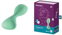 Духи, Парфюмерия, косметика Аккумуляторный анальный вибратор - Satisfyer Plug-Vibrator Trendsetter Connect Light Green