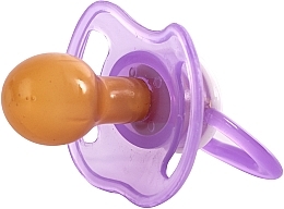 Пустушка латексна класична 6+, фіолетова - Baby Team — фото N3