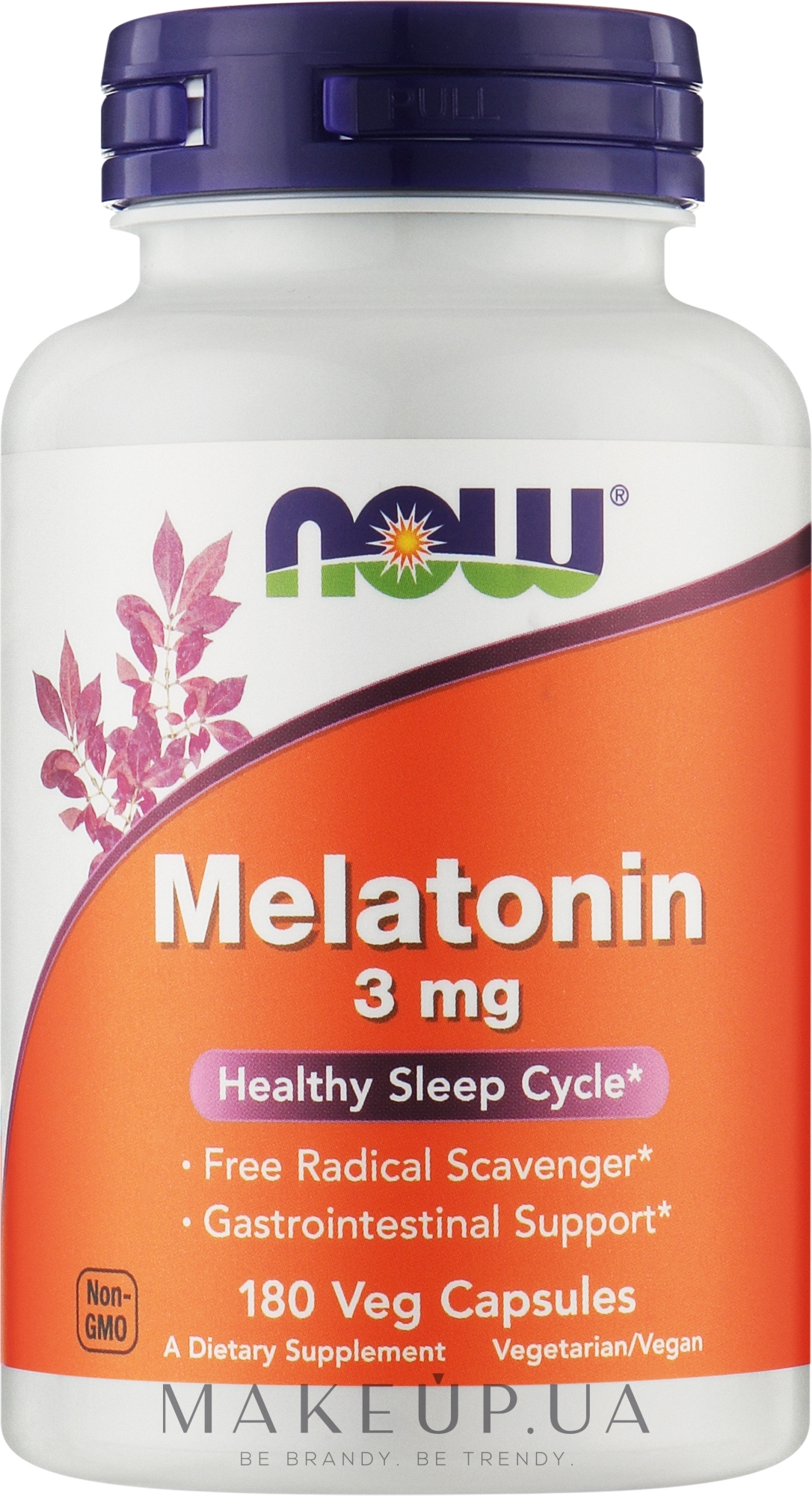 Мелатонин от бессонницы, 3 мг. - Now Foods Melatonin — фото 180шт