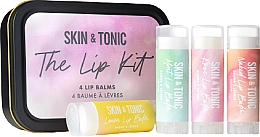 Парфумерія, косметика Набір - Skin&Tonic The Lip Kit (lip/balm/4x4,3g)