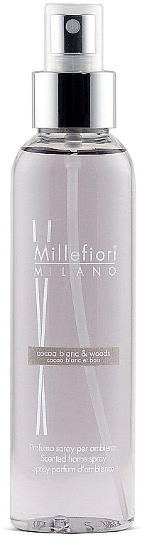 Ароматический спрей для дома "Белое какао и дерево" - Millefiori Milano Natural White Cocoa And Wood Scented Home Spray — фото N1