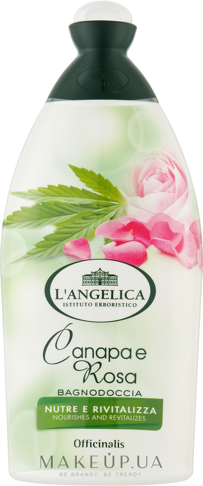 Гель для душу та ванни "Коноплі й троянда" - L'Angelica Officinalis Hemp & Rose Bath & Shower Gel — фото 450ml