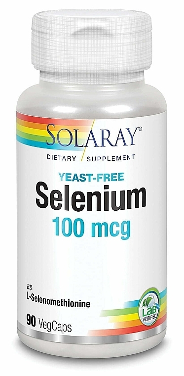 Пищевая добавка "Селен", 100 мкг - Solaray Selenium Yeast-Free 100mcg — фото N1