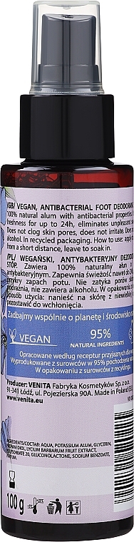 Дезодорант для ніг - Venita Bio Natural Care Deo — фото N2