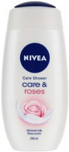 Духи, Парфюмерия, косметика Крем-гель для душа "Молоко и роза" - NIVEA Bath Care Cream Shower Rose And Milk
