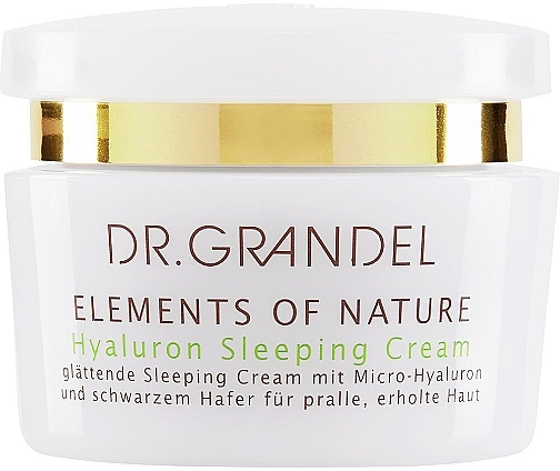 Ночной крем с гиалуроном для лица - Dr. Grandel Elements of Nature Hyaluron Sleeping Cream  — фото N1