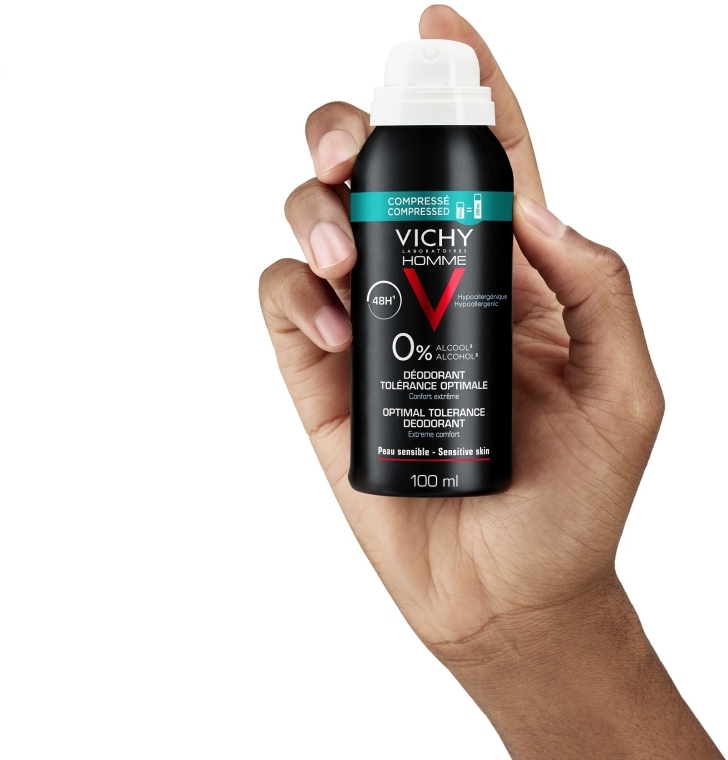 Дезодорант для чоловіків "Оптимальний комфорт чутливої шкіри" - Vichy Optimal Tolerance Deodorant 48H — фото N4