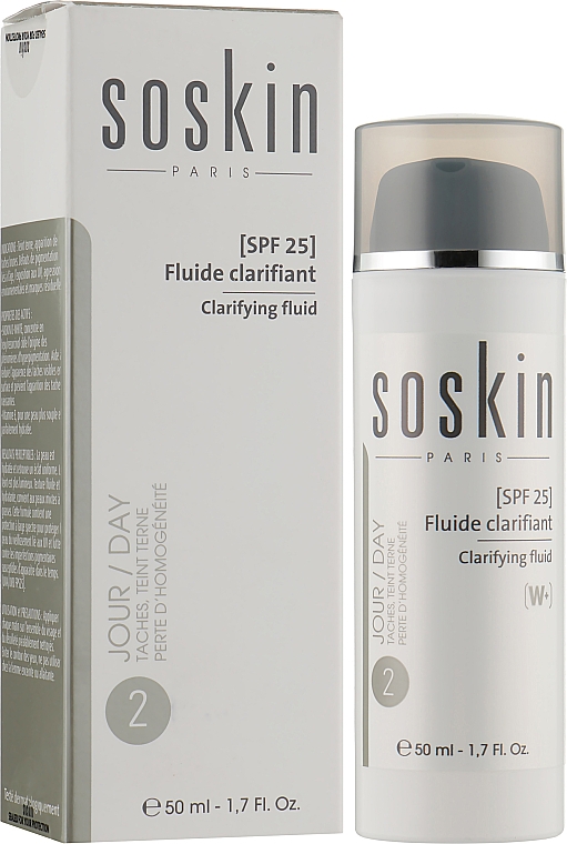 Освітлювальний флюїд для обличчя SPF 25 - Soskin Clarifying Fluid SPF 25 — фото N2