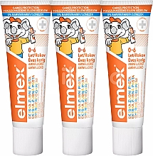 Парфумерія, косметика Набір - Elmex Kids Toothpaste(3x50ml)